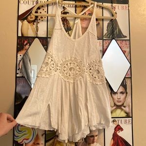 White free people tank top